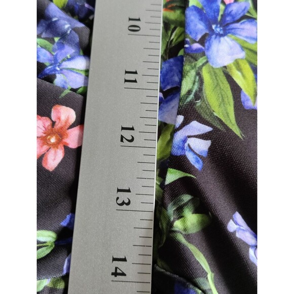 BROOKE SHIELDS‎ Timeless Flat Front Wide-Leg Pants Summer Bouquet 3X NEW A350165 - Picture 6 of 10